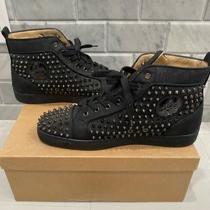 Christian Louboutin Spiked HighTop Sneakers 46US13